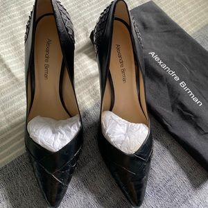 Alexandre Birman snakeskin pumps